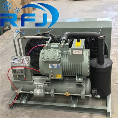 Alacsony hőmérsékletű levegő{0}}hűtött, nyitott kondenzációs egység